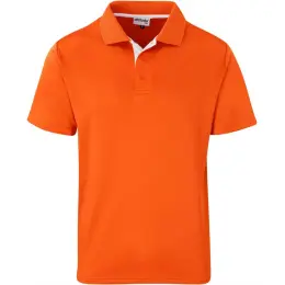 Kids Tournament Golf Shirt Orange